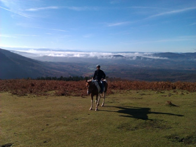  Man with wonderful landscape behind him 
